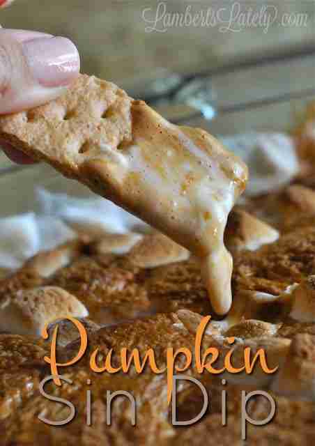 Pumpkin Sin Dip...YUM. The ultimate fall treat! https://www.lambertslately.com/pumpkin-pie-dip