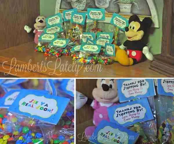 Mickey Mouse Clubhouse Party Favors