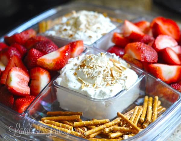 Strawberry Pretzel Dip takes the popular salad recipe and turns it into a fun party snack!