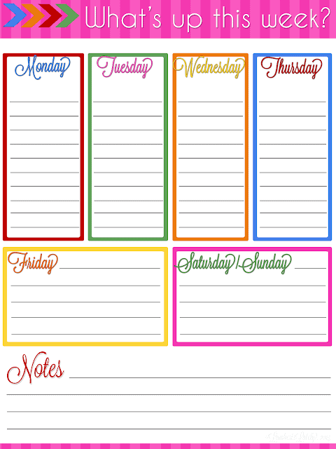 Great resource for weekly, monthly, and daily planner printables...all free! This site also has a great blog planning notebook printable.