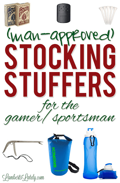 List of man-approved stocking stuffer ideas for men…prices range from under $5 to more pricey, and gift ideas could be used for fathers, boyfriends, or husbands! This list even breaks ideas down into categories (handy man, gamer, techie, etc.). Great list of gifts that could be used year-round!