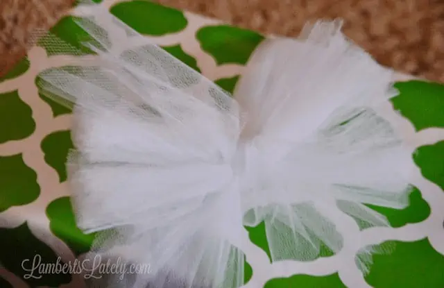 Cut tulle bow