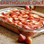 This Chocolate-Covered Strawberry Earthquake Cake recipe looks incredible!  The combination of fresh strawberries and rich chocolate frosting looks so amazing.