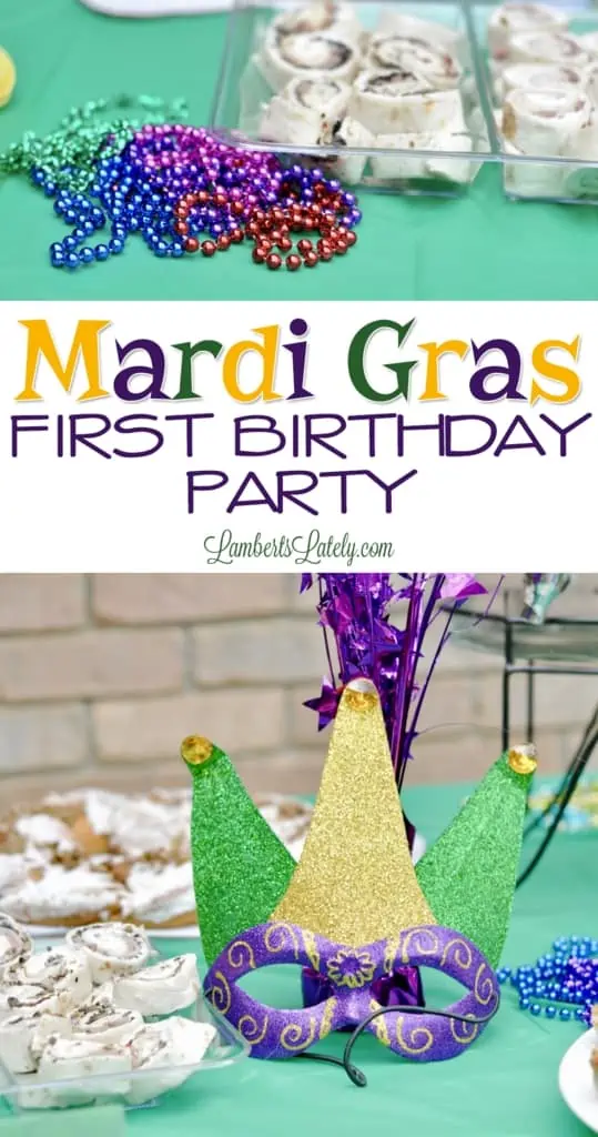 Jackson's Mardi Gras First Birthday Party