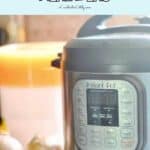 Instant Pot for postpartum freezer meals with digital display.