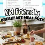 Kid-friendly breakfast meal prep with various healthy options and colorful presentation.