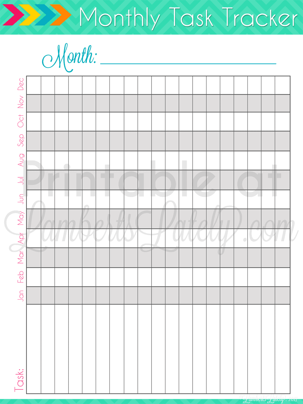 monthly habit tracker printable.