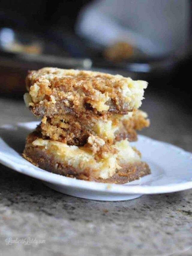 Salted Caramel Chess Squares