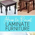 how to paint laminate furniture.