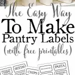 The easy way to make DIY pantry labels.