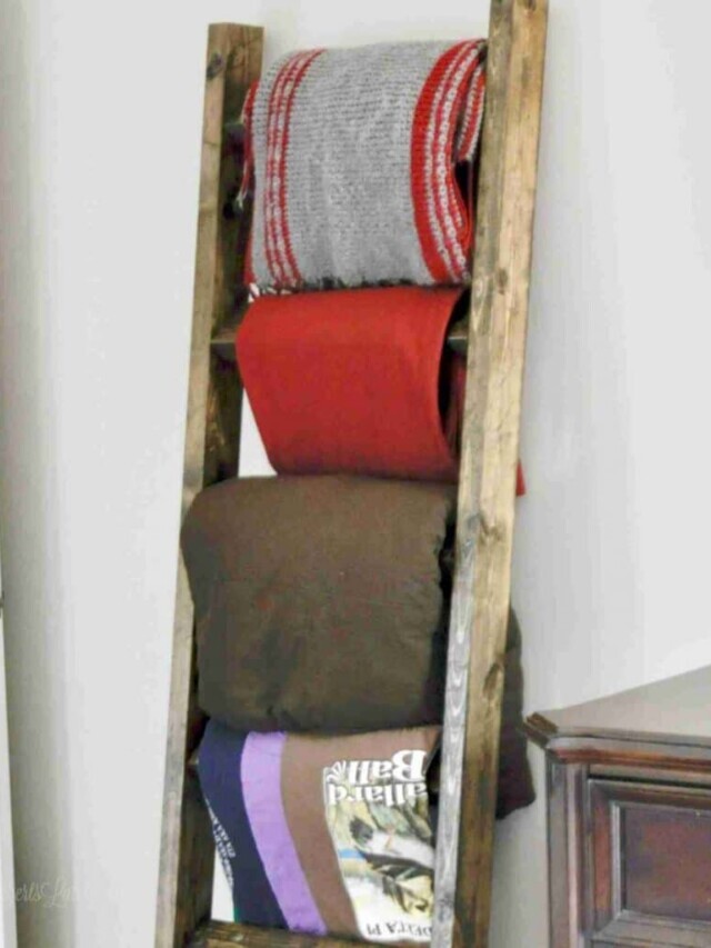 How to Make a $20 DIY Blanket Ladder