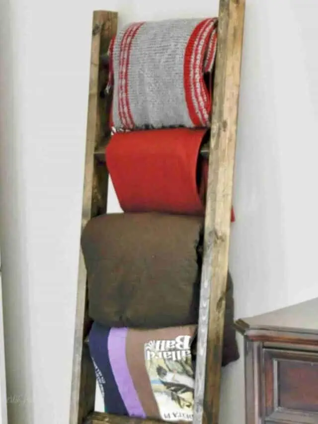 How to Make a $20 DIY Blanket Ladder