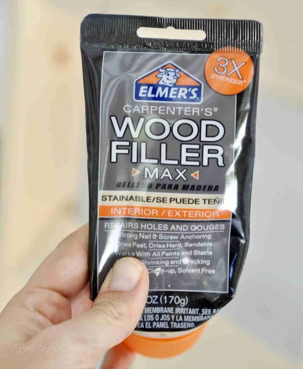 Elmer's wood filler tube.