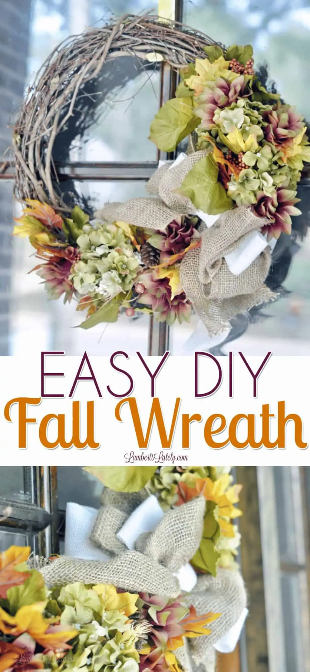 how to make a fall wreath - pinterest