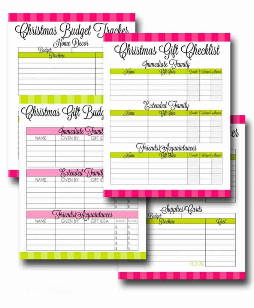 christmas planner printables.