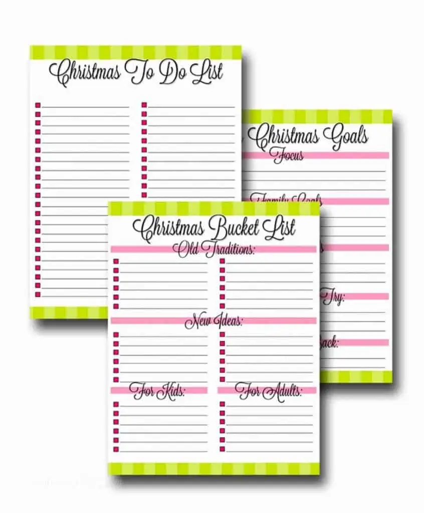 Christmas planner - overall planning