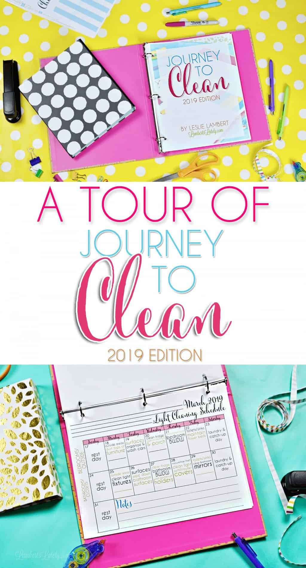This complete set of cleaning notebook printables lets you plan every day of home maintenance for 2019! See a full tour in this post.