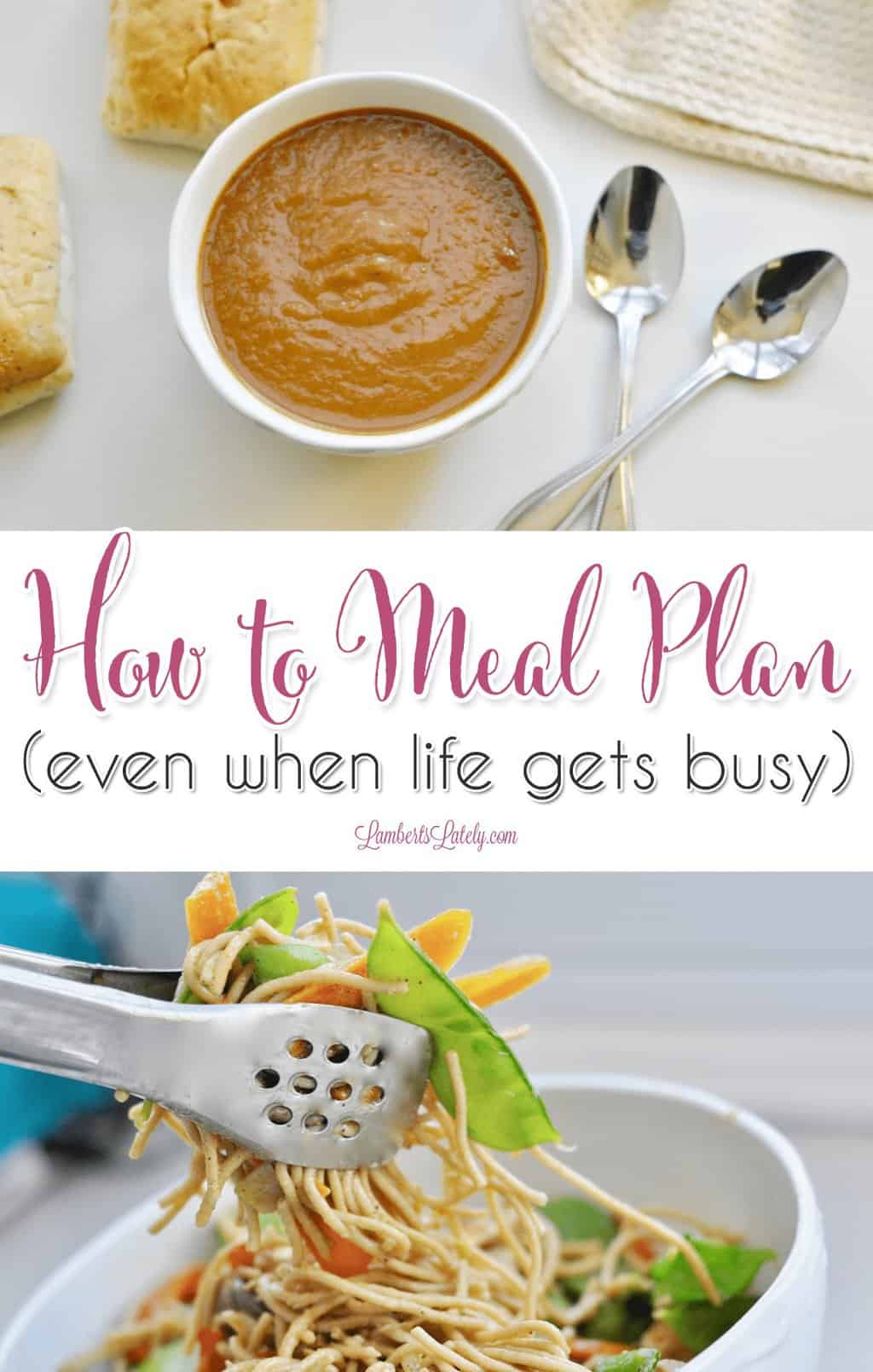 Trying to figure out how to meal plan for the week or month when life is busy?  This list of tips and tricks helps you get healthy dinners on the table as easily as possible - even includes a printable organizer!
