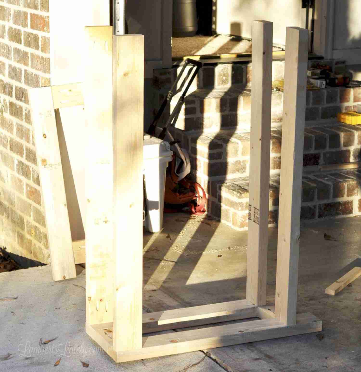 table being assembled.