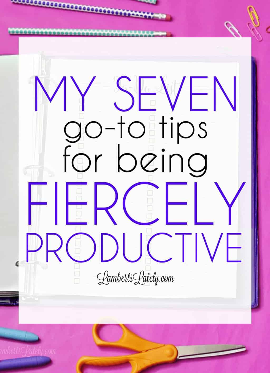 Want to know the things to do to make your day as productive as possible?  Check out this list of 7 tips that will increase your productivity through goal setting, time blocking, and use of motivational tools!