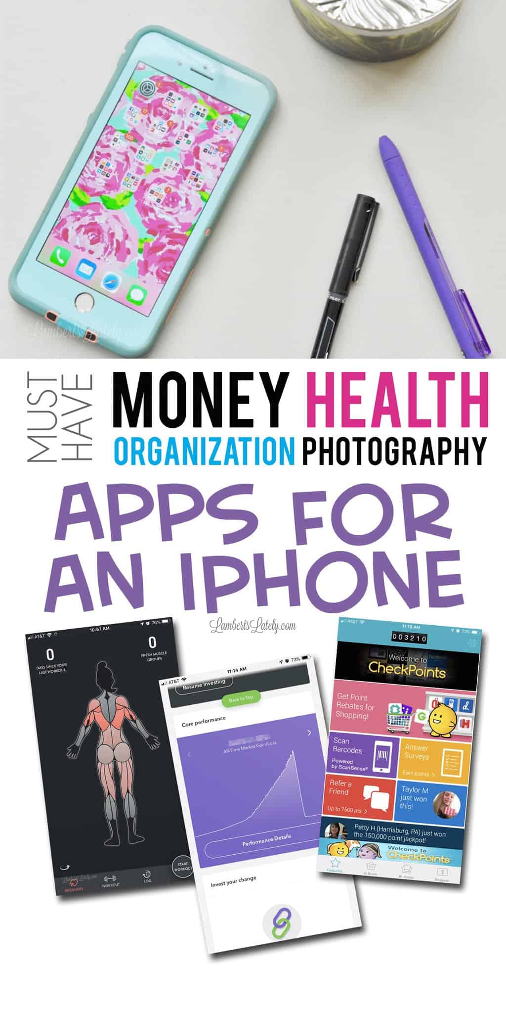 These are the must-have iPhone apps for organization, productivity, money management, health, and photography.  There are even apps that pay you! Find ideas and inspiration for how to organize your life with your smartphone.