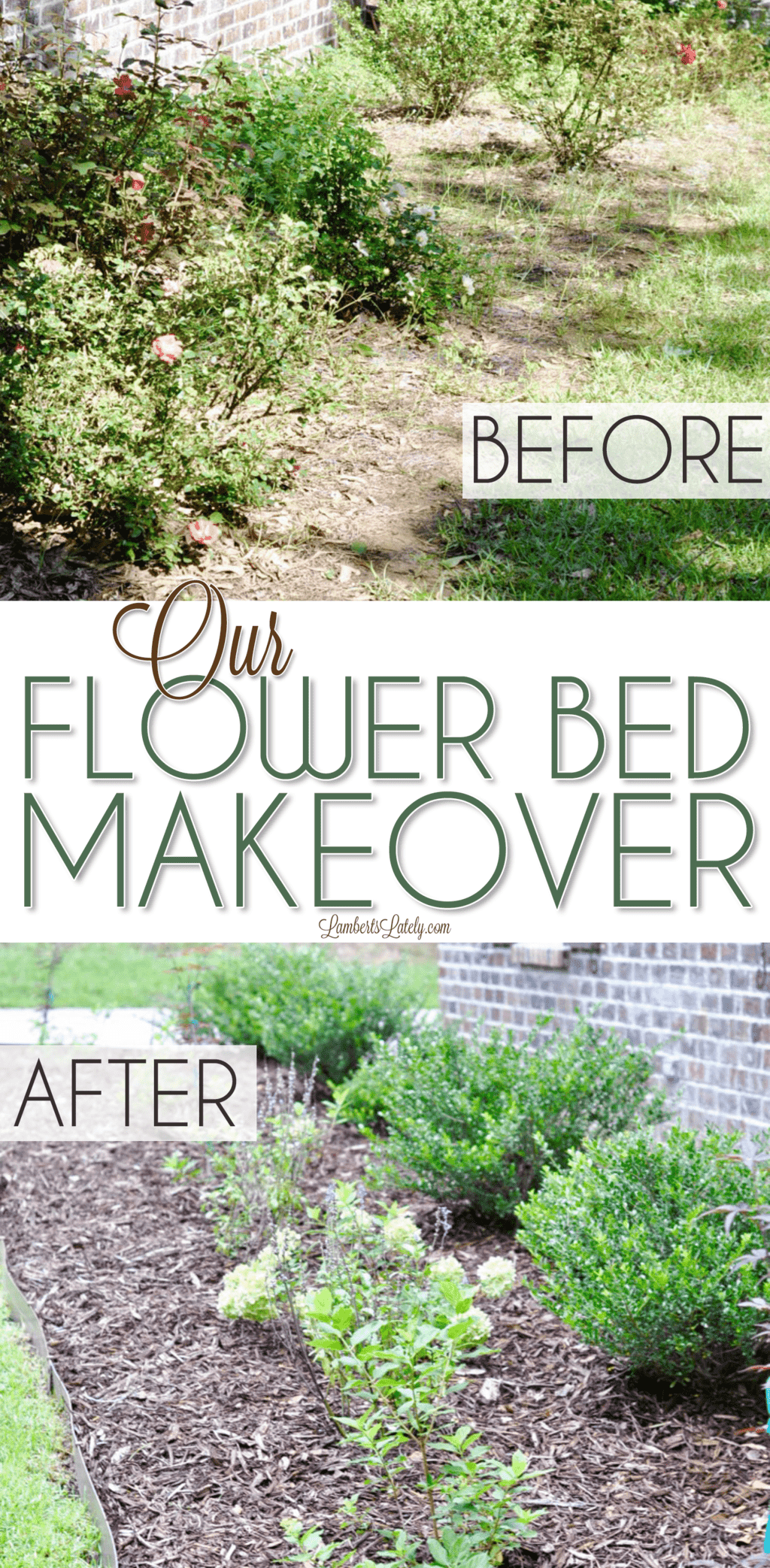 our flower bed makeover.