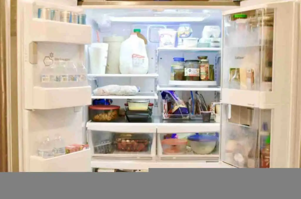 refrigerator organization ideas - open fridge