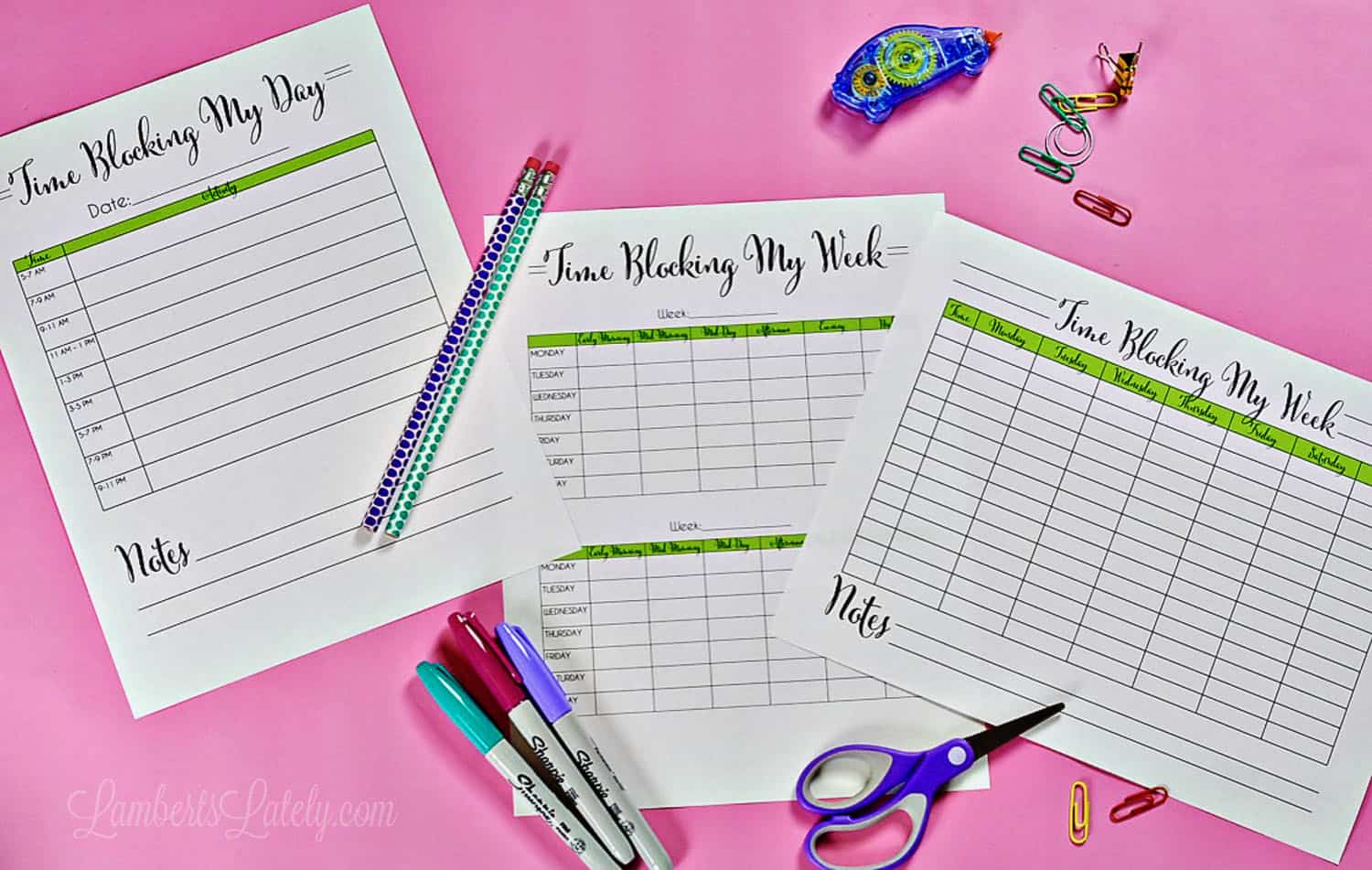 Using Time Blocking To Schedule (& printables!)