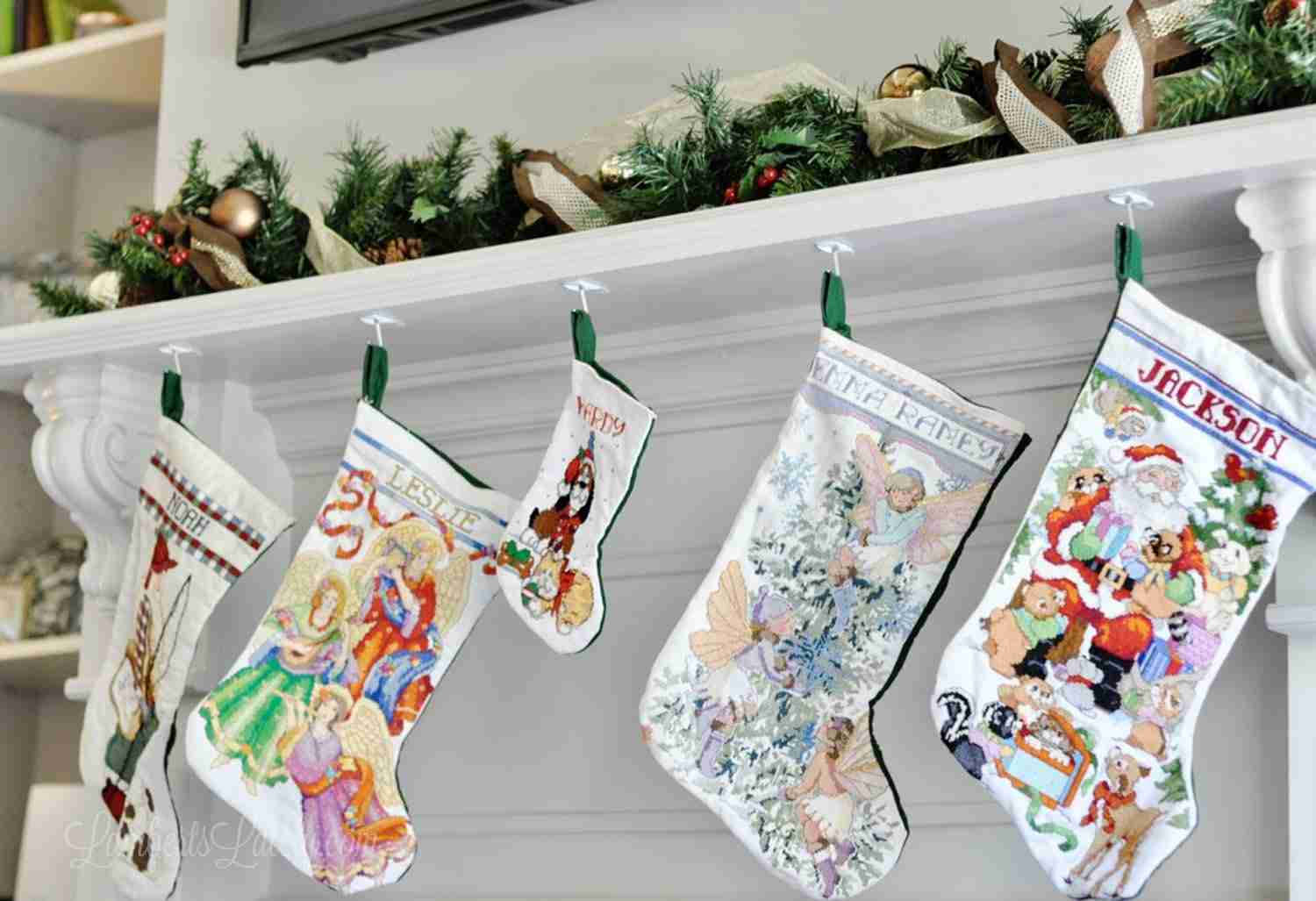 stockings on a mantle