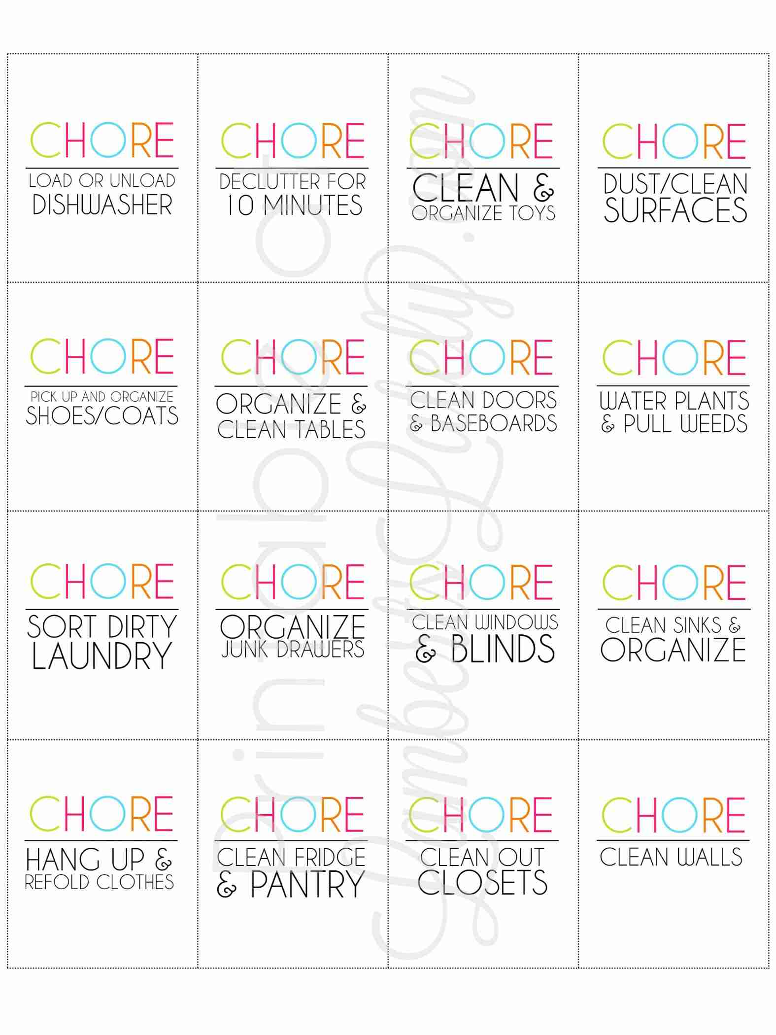 printable chore cards.