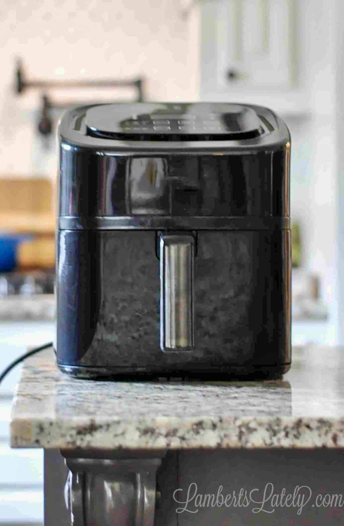 air fryer on a counter.