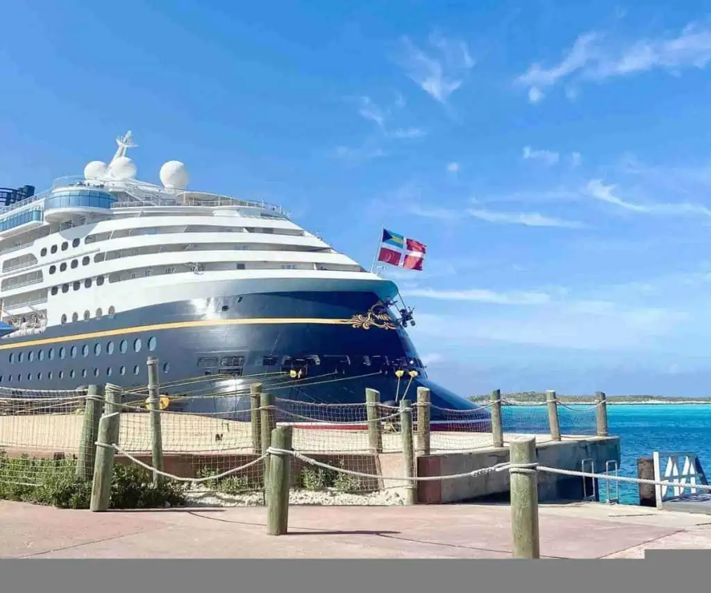 front of the Disney wonder.