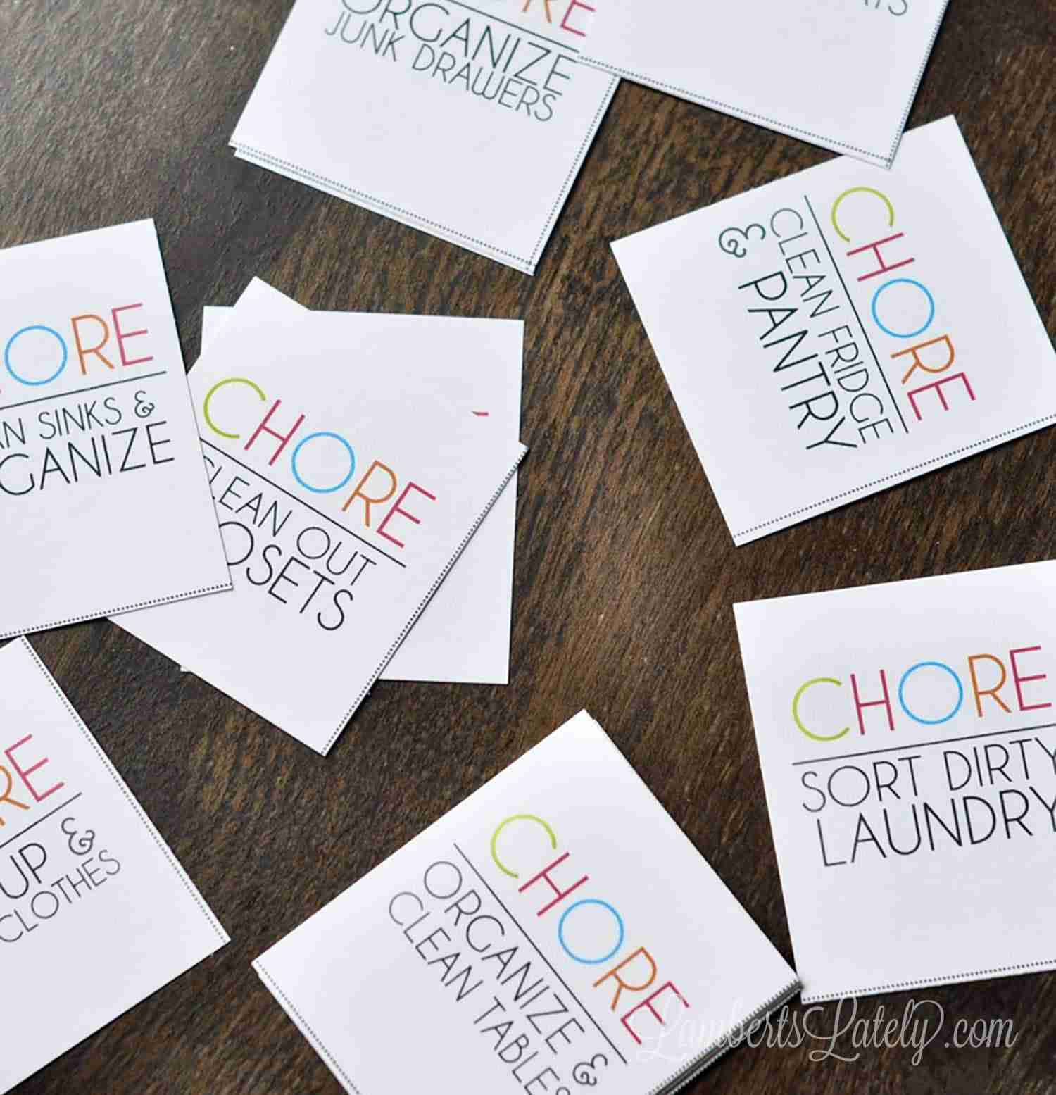 printable square chore cards.