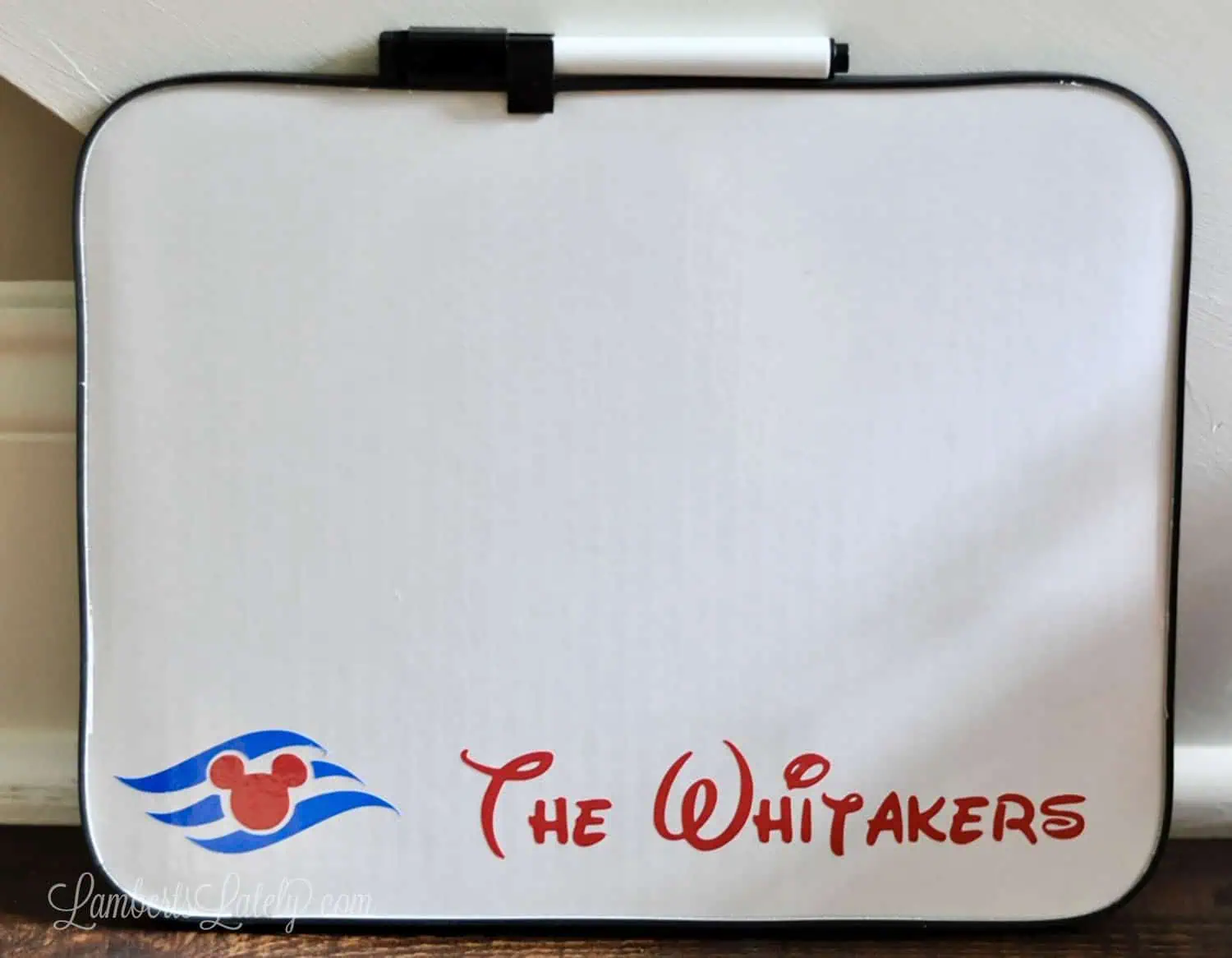 disney cruise dry erase board.