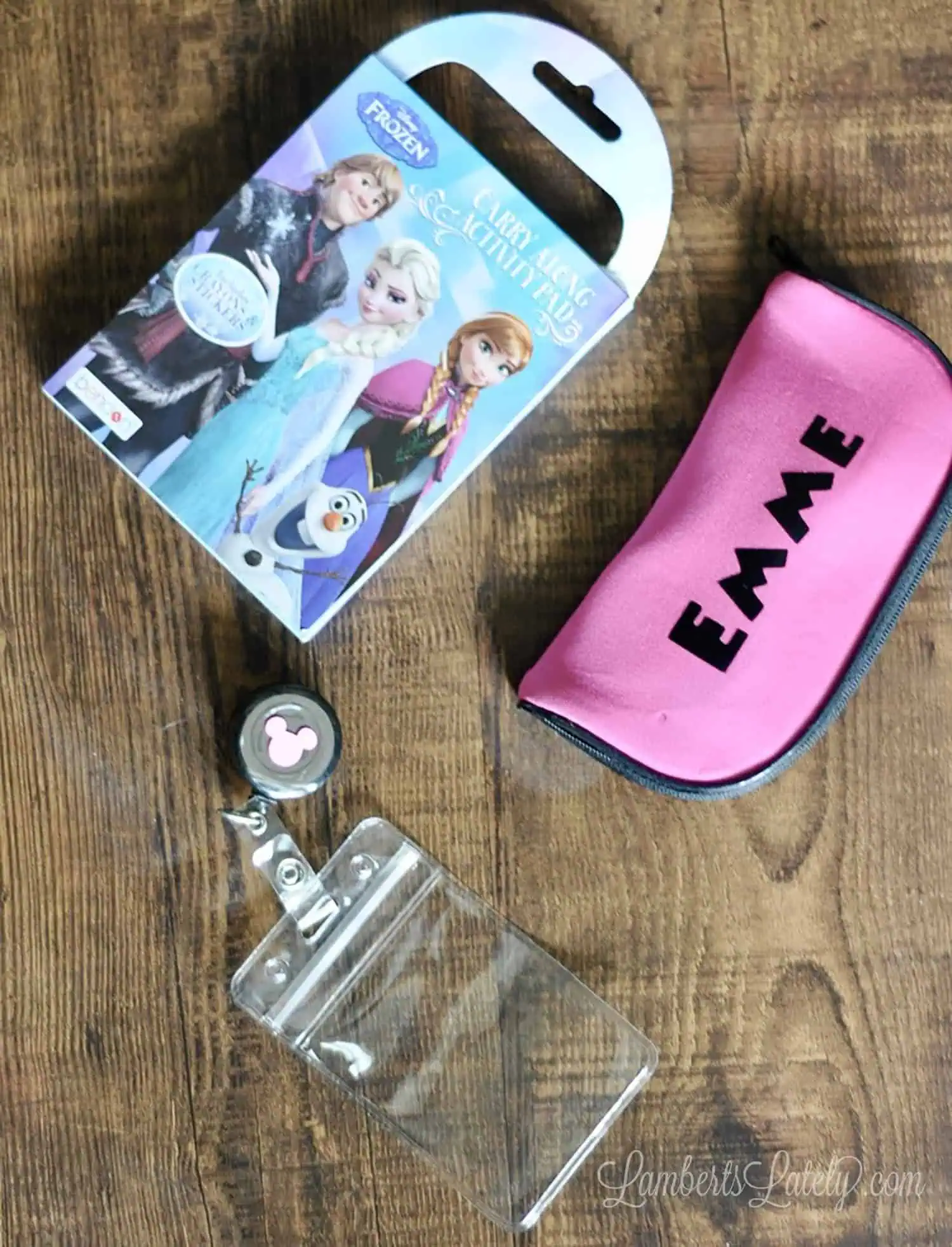 frozen cards, sunglasses case, card holder.