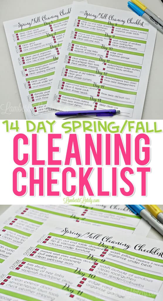 fall cleaning checklist printable - intro