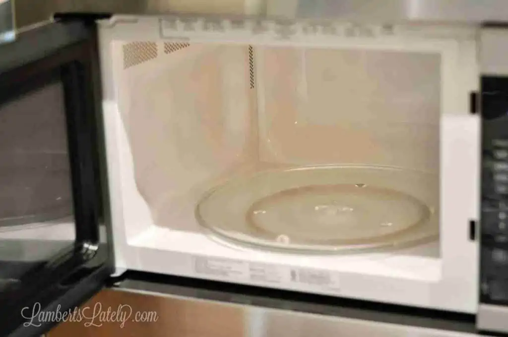 This posts shows how to clean a microwave the easy way - simply use vinegar and water!