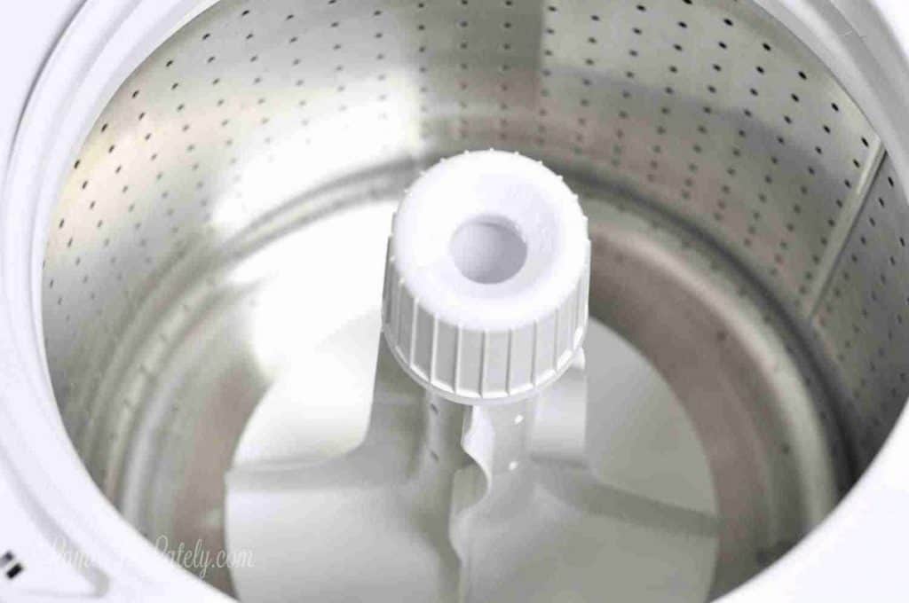 inside drum of a speed queen washer.