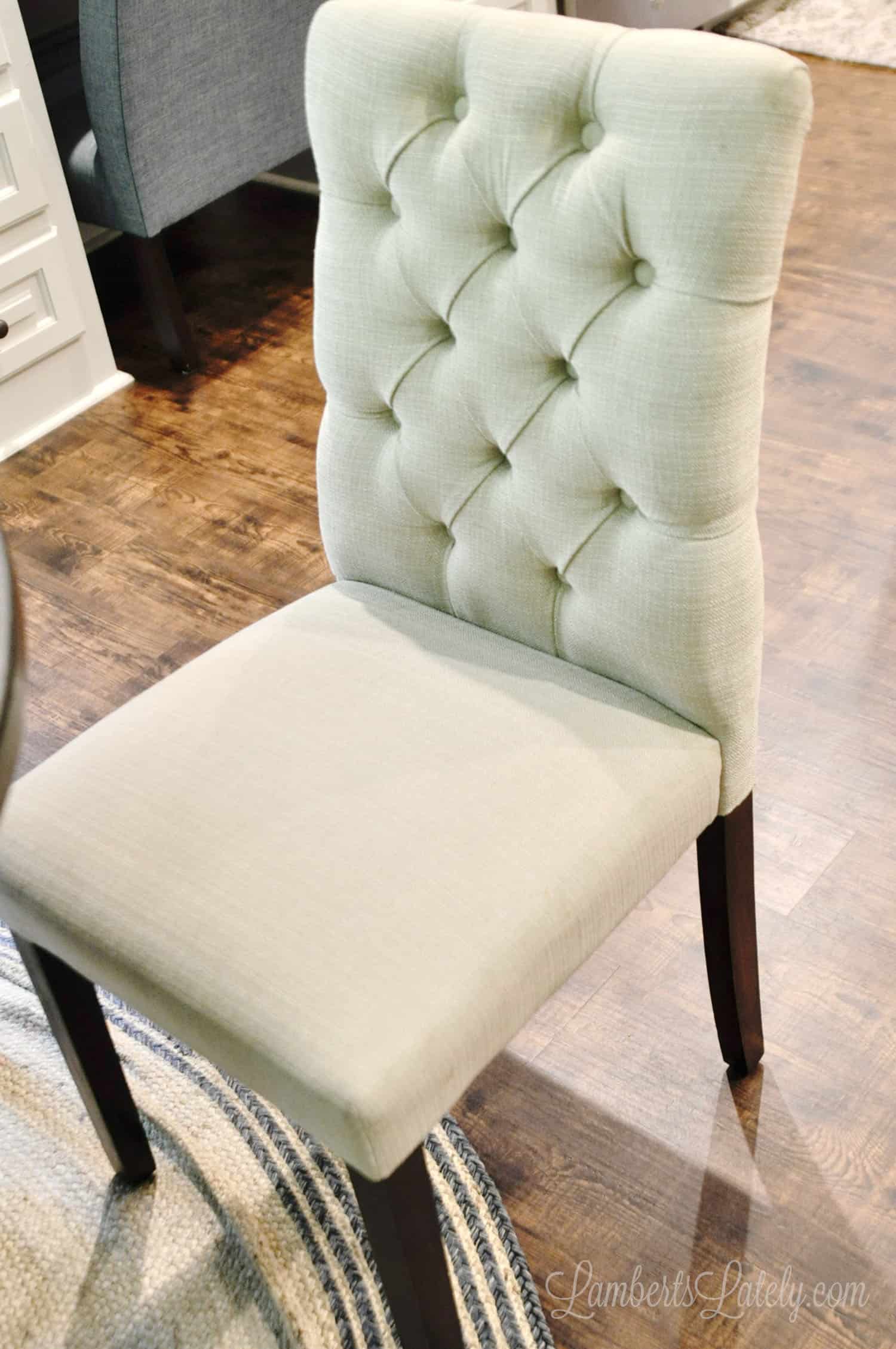 clean upholstered chair.