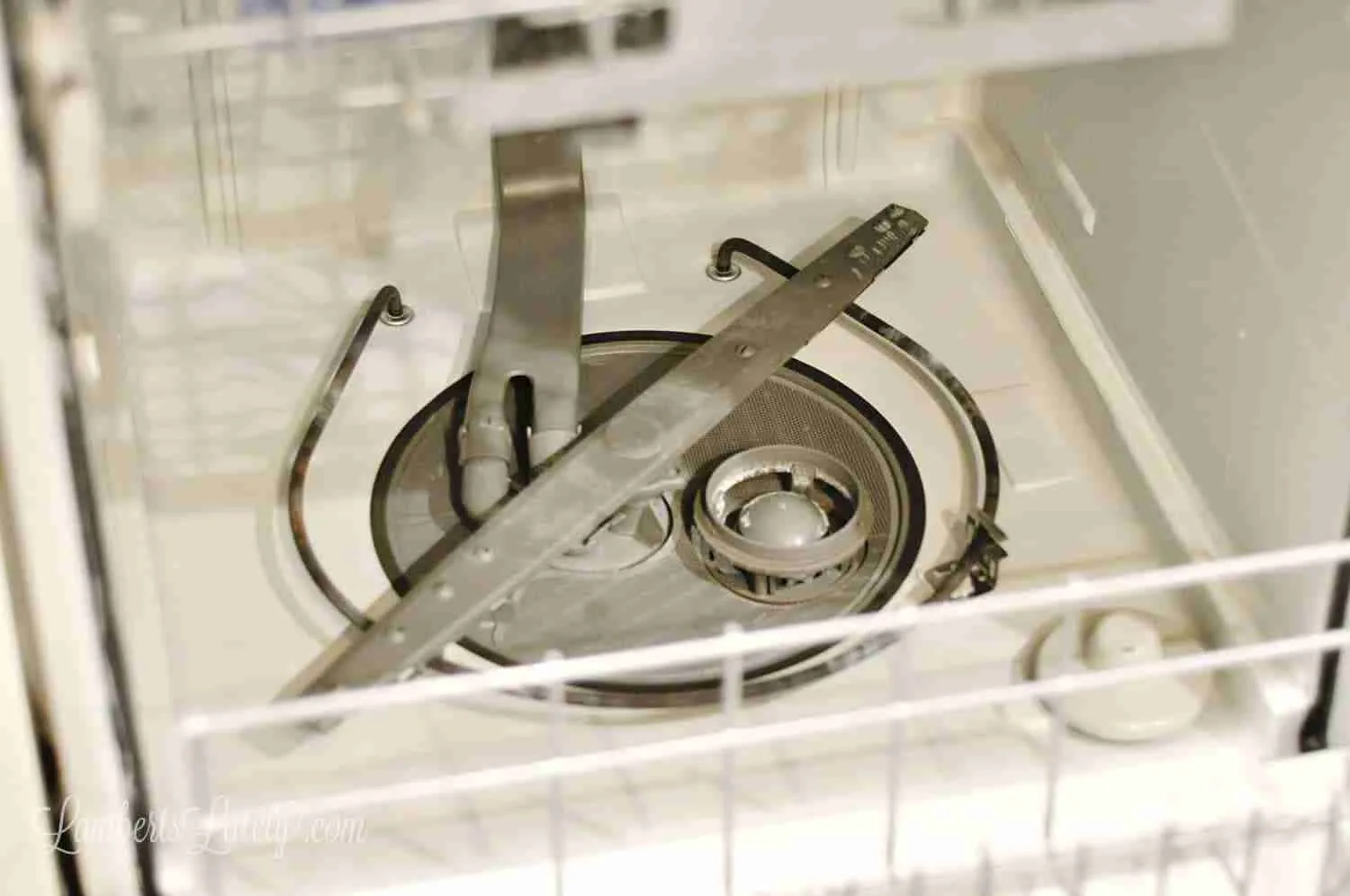 bottom of a dishwasher