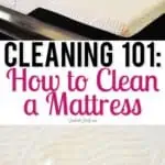 cleaning 101: how to clean a mattress.