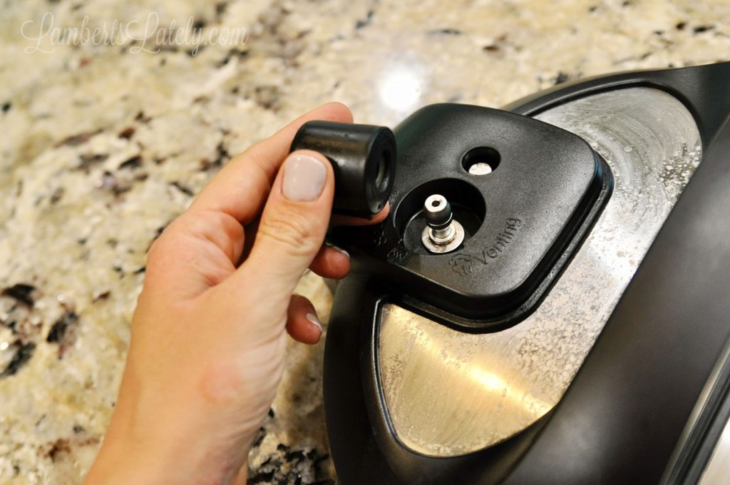 taking valve off of an instant pot lid.