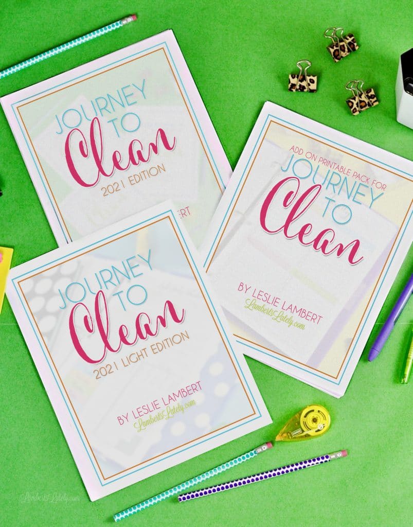Grab free cleaning printables on this post, includes free cleaning checklists, calendars, and a family chore chart printable! You can also get a peek at Journey to Clean 2021.