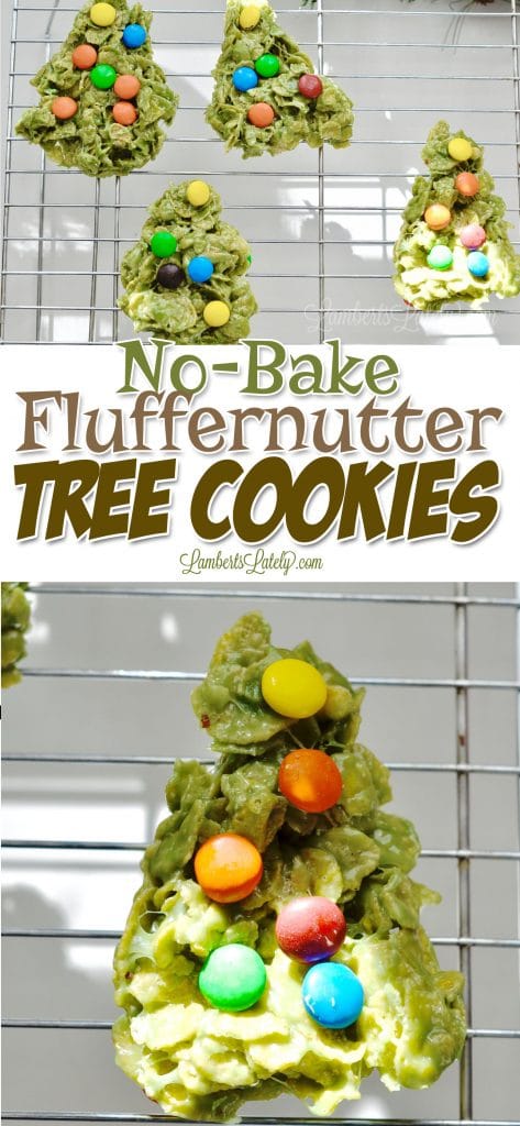 With No-Bake Fluffernutter Tree Cookies, you can make an easy and festive Christmas treat with just 6 ingredients (including peanut butter and marshmallows). Great to make with kids for the holidays.