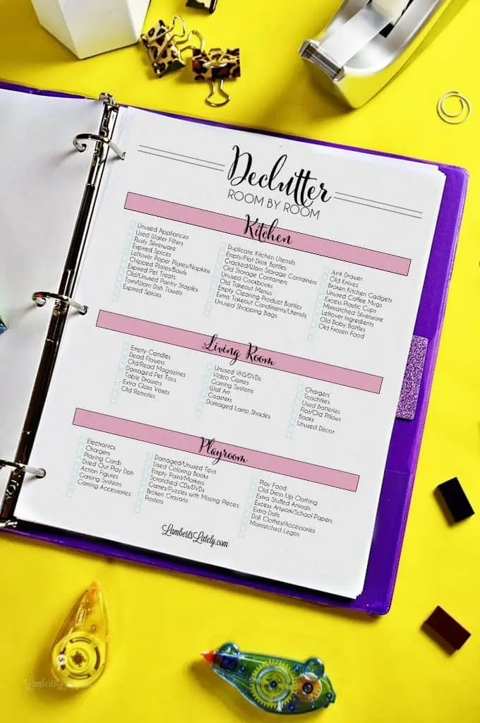 Declutter Checklist: Over 200 Items (& Printable PDF)