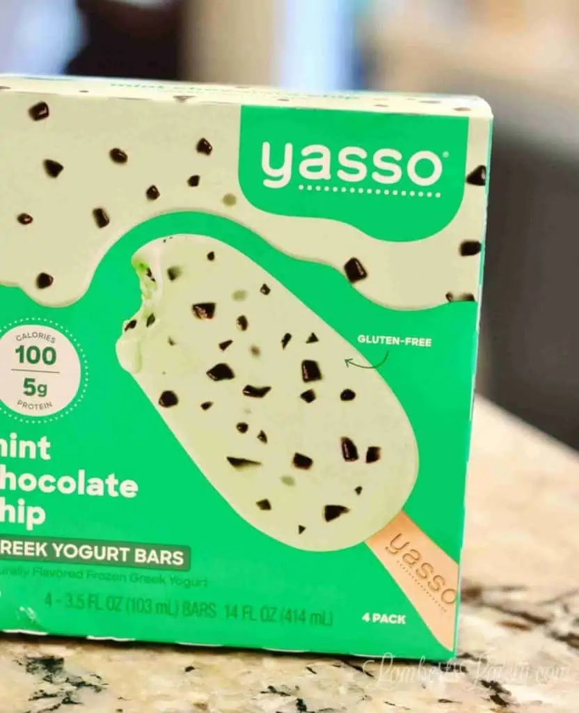 yasso mint chocolate yogurt bars.