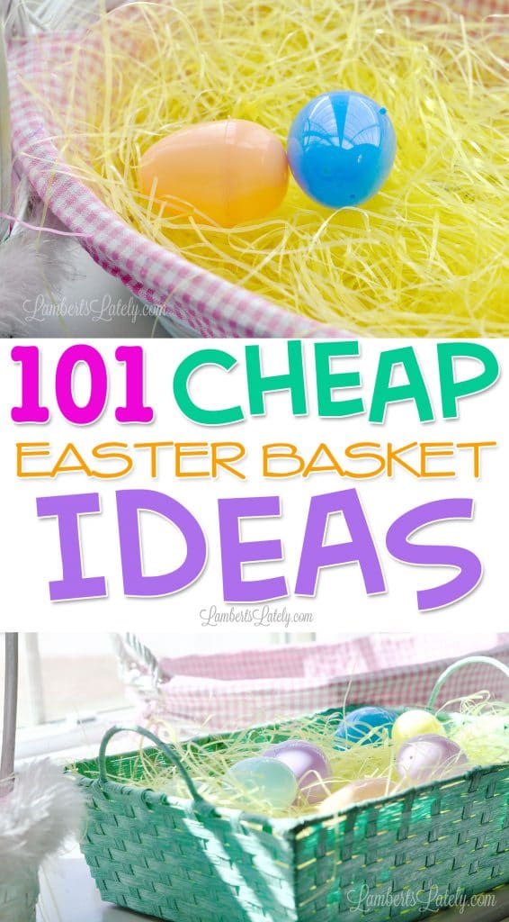 This collection of 101 cheap Easter basket ideas has stuffers for kids, toddlers, teenagers, and adults - great small gifts and fillers for the whole family!