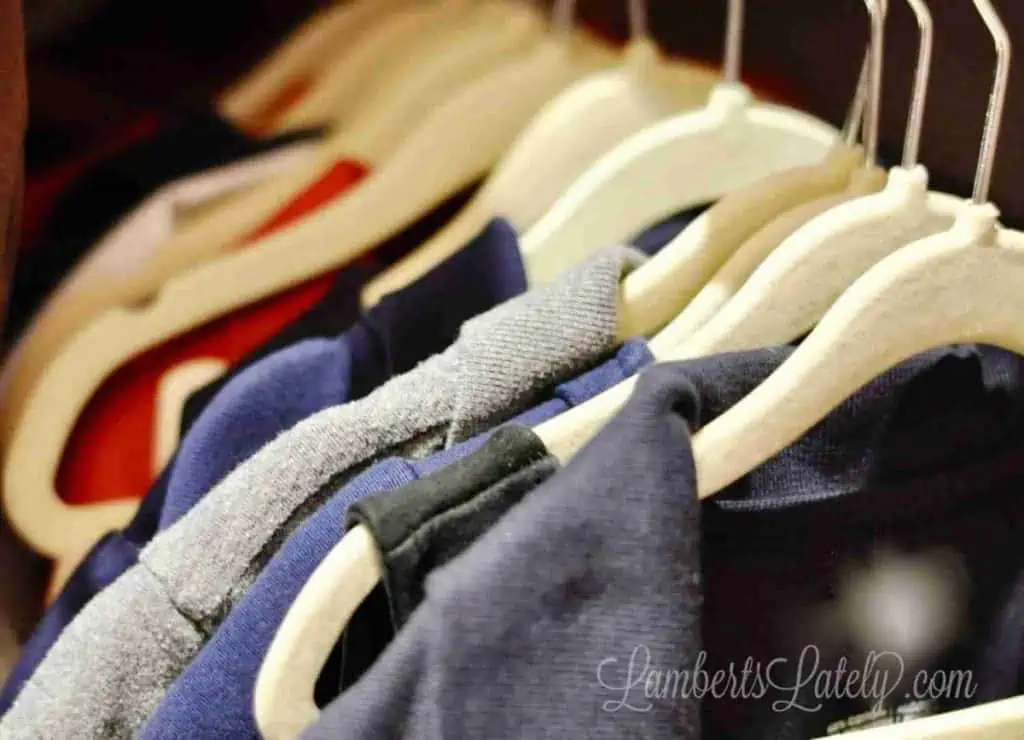 The Hanger Trick: Organize a Closet & Save Money