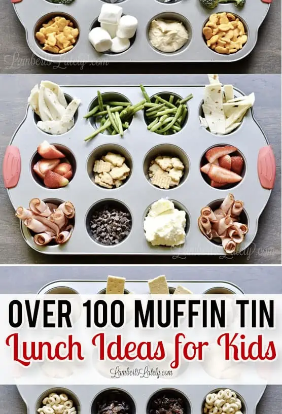 over 100 muffin tin lunch ideas for kids.