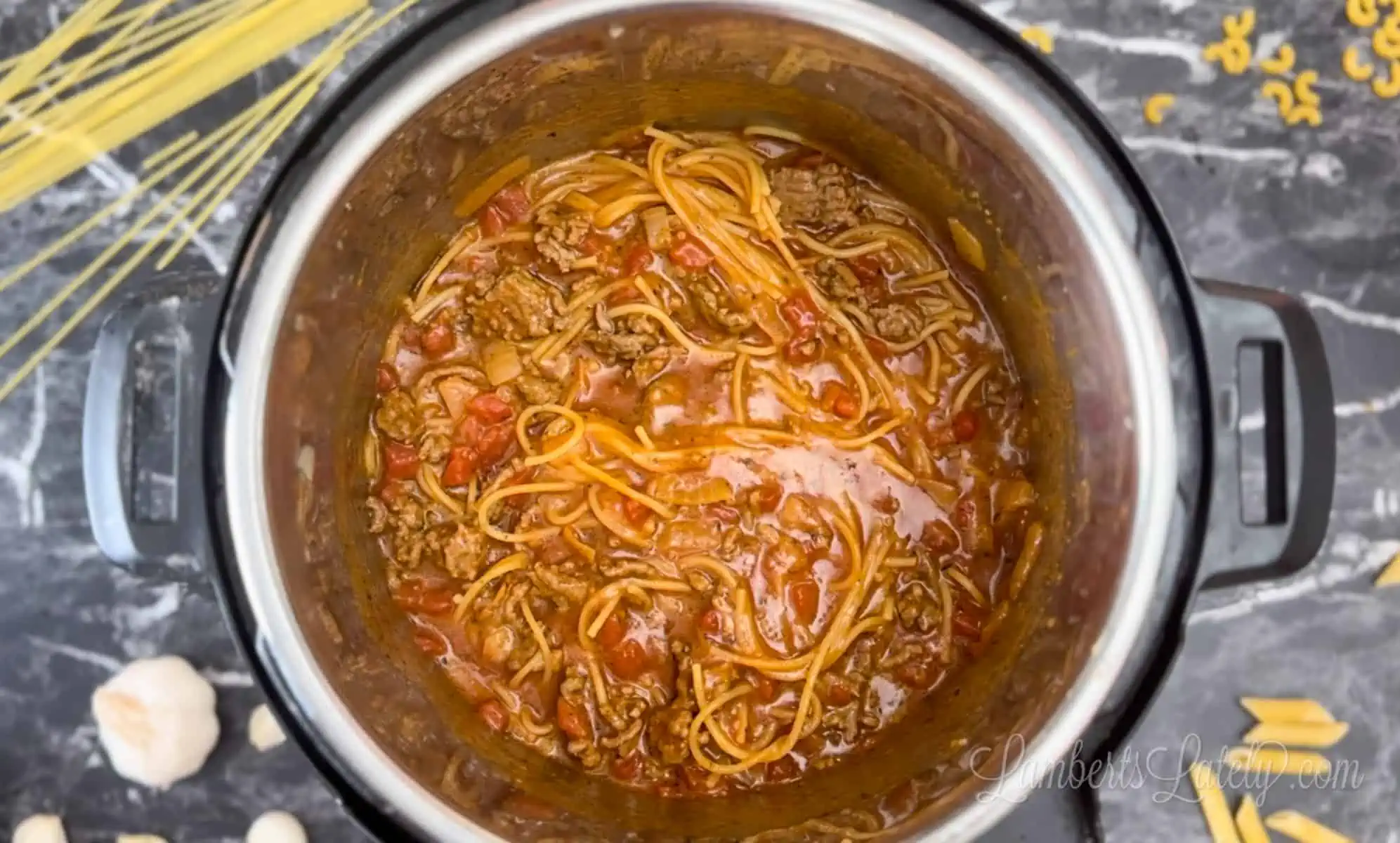 spaghetti in an instant pot.